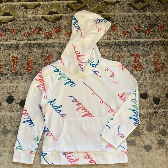 Kids Adidas Pullover White size 6X - Picture 1 of 6